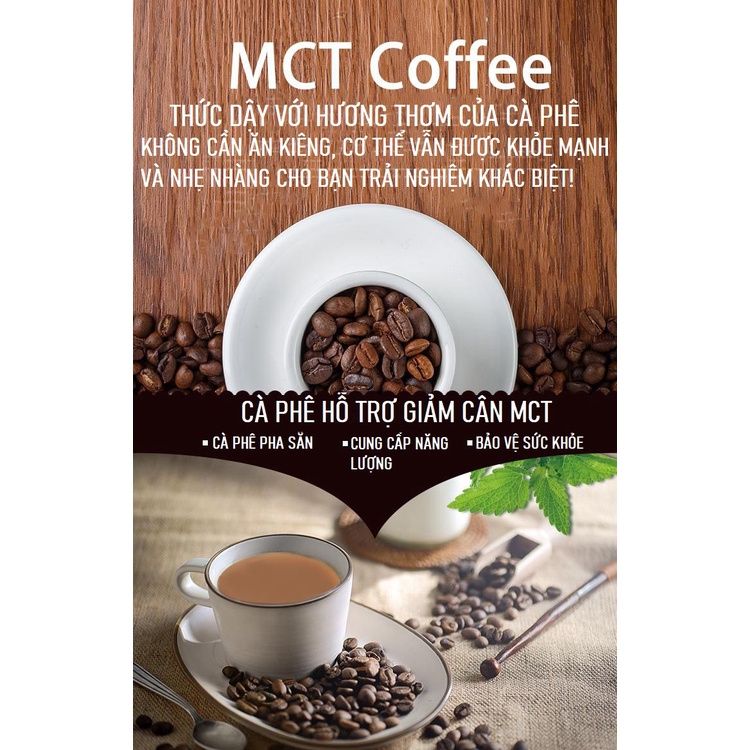 Cà Phê MCT BULLETPROOF COFFEE, Hỗ Trợ Giảm Cân, Đốt Cháy Chất Béo Mỡ Thừa, Bảo Vệ Sức Khỏe, Giúp Bạn Không Cần Ăn Kiêng