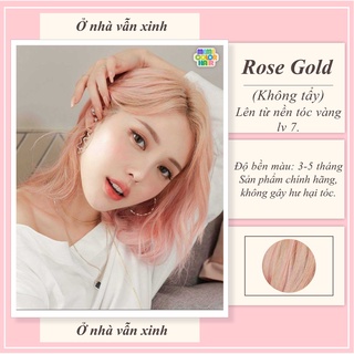 Thuốc nhuộm tóc màu Rose Gold với tính năng làm mềm, nuôi dưỡng và giúp tóc chắc khỏe hơn. Sắc màu vàng hồng ánh kim rực rỡ của nó chính là điểm nhấn đặc biệt màu tóc năm nay. Hãy cùng xem hình ảnh chi tiết về tóc màu Rose Gold nhé!