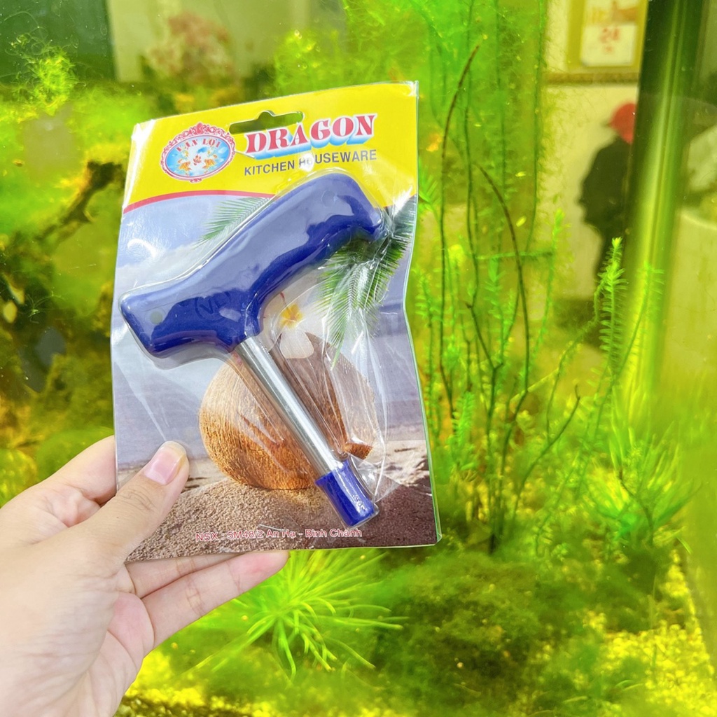 Dụng cụ khui đục lỗ trái dừa Vạn Lợi siêu nhanh tiện lợi Chắc Chắn