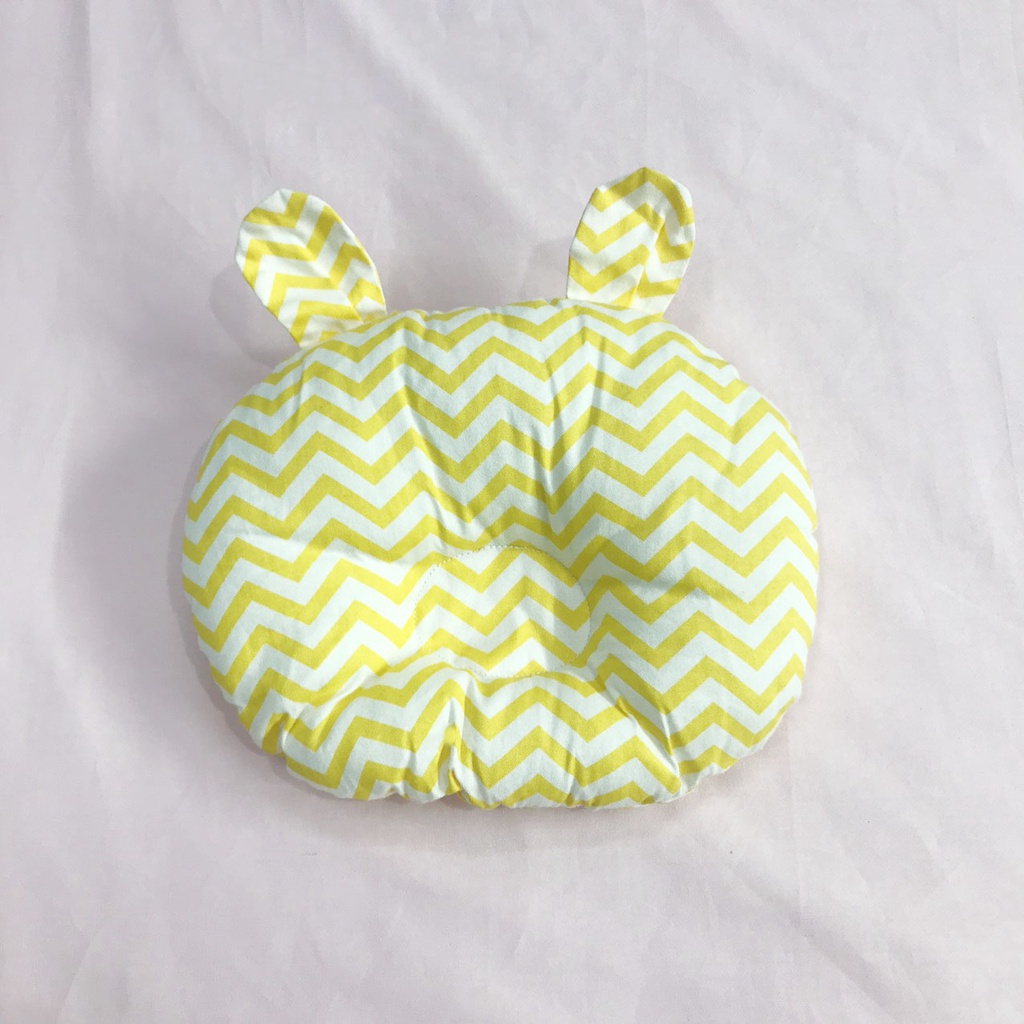 Ảnh Gối Lõm Chống Méo Đầu Hình Tròn GOLDCAT GT Chất Vải Cotton Lõi Bông Êm Cho Trẻ Từ 0-12 Tháng 2