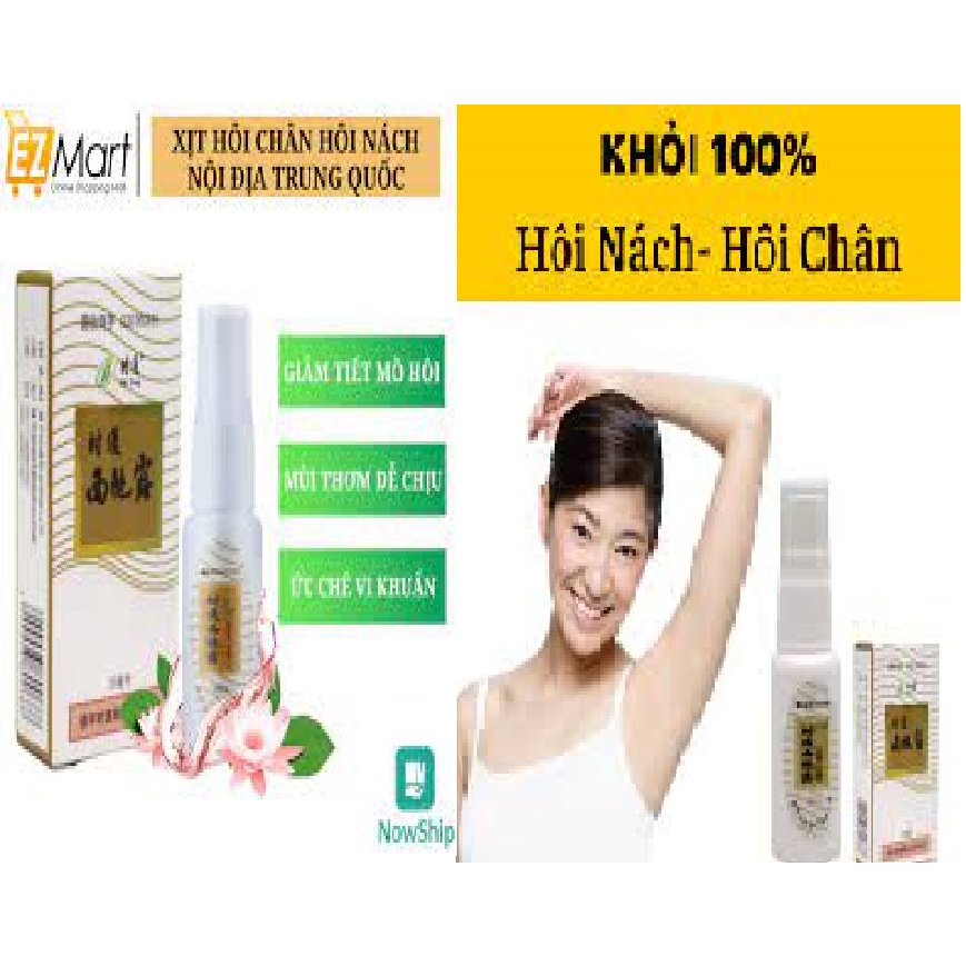 ( KHO SỈ ) COMBO 10 Xịt khử mùi hôi nách hôi chân hiệu quả nhất hiện nay