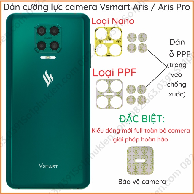 Dán cường lực camera Vsmart Aris Aris pro siêu bền siêu bảo vệ | Shopee ...