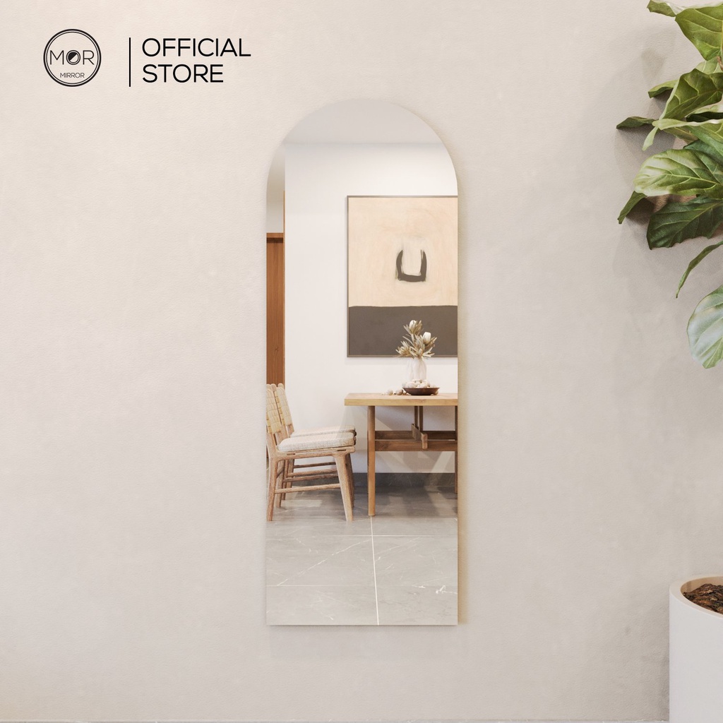 Gương Toàn Thân Hình Chữ Nhật Led Cảm Ứng Cao Cấp MOR MIRROR Kích cỡ 40x110 Đầy Đủ Phụ Kiện