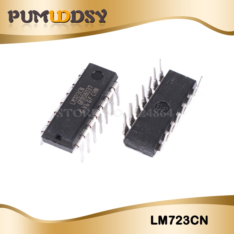 10 pz/lotto LM723CN LM723 DIP Adj. Regolatore di tensione IC 2-37V