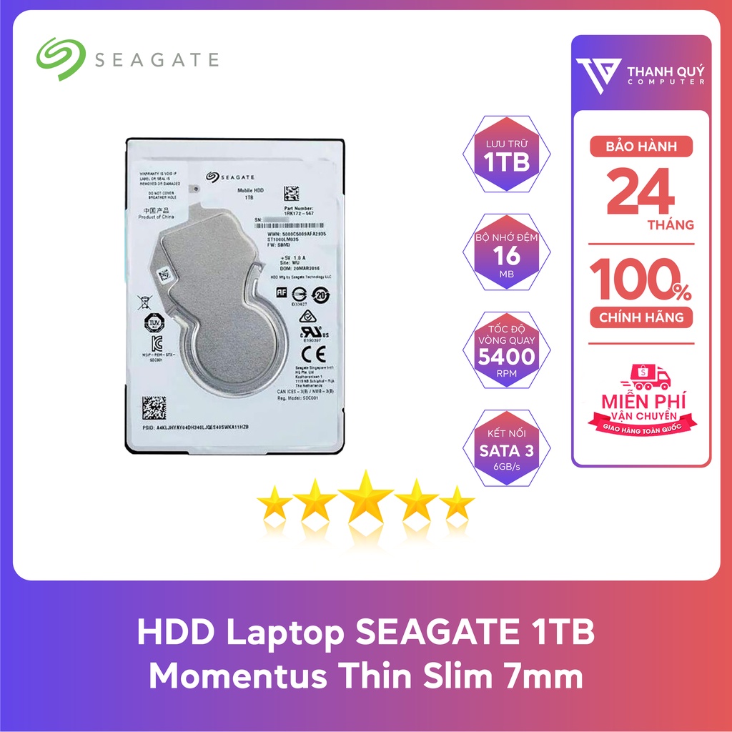 SEAGATE 1T Momentus Thin Slim 7mm | Shopee Việt Nam