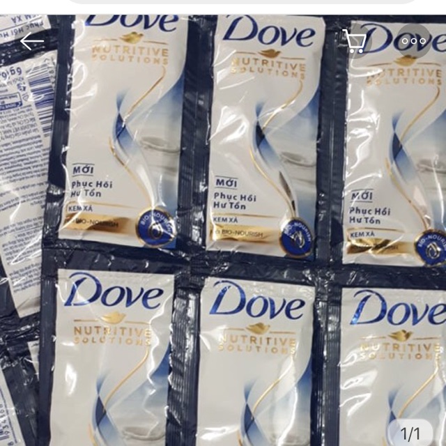 Combo 6 day Dầu xả / dầu gội dove dây