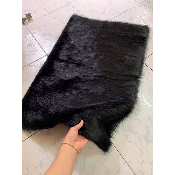 Thảm Lông Chụp Ảnh Sản Phẩm Màu Đen Siêu HOT - Thảm Lông Trải Bàn Trang Điểm Siêu Sang