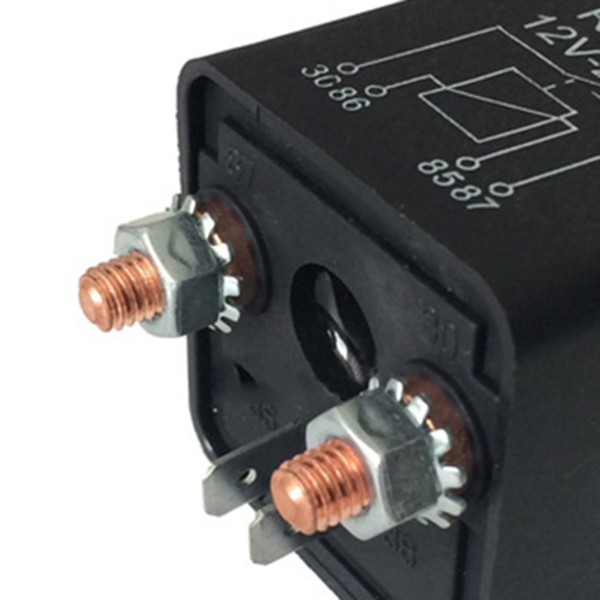 Rơle 4 chân thường mở 12V 200A - Sạc chia rẽ ô tô hạng nặng