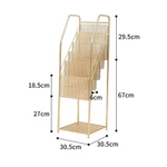 (ẢNH THẬT) Kệ Sách Đứng Đa Tầng, Giá Sách Để Sách Báo Tạp Chí 5 Tầng Bằng Kim Loại Cao Cấp Không Gỉ — ảnh 5