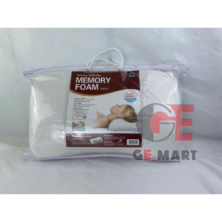 Gối Memory foam, trọng lượng 790g, kích thước 51*32*10.7cm Lock&Lock