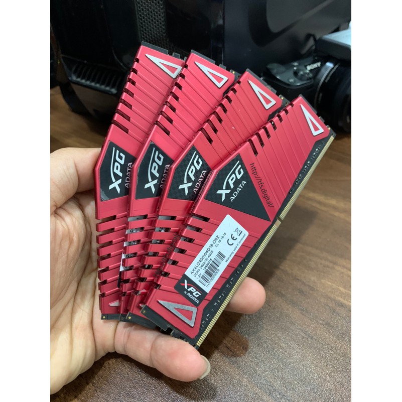Ram ADATA DDR4-2400-4G ADATA tản thép Đỏ | Shopee Việt Nam
