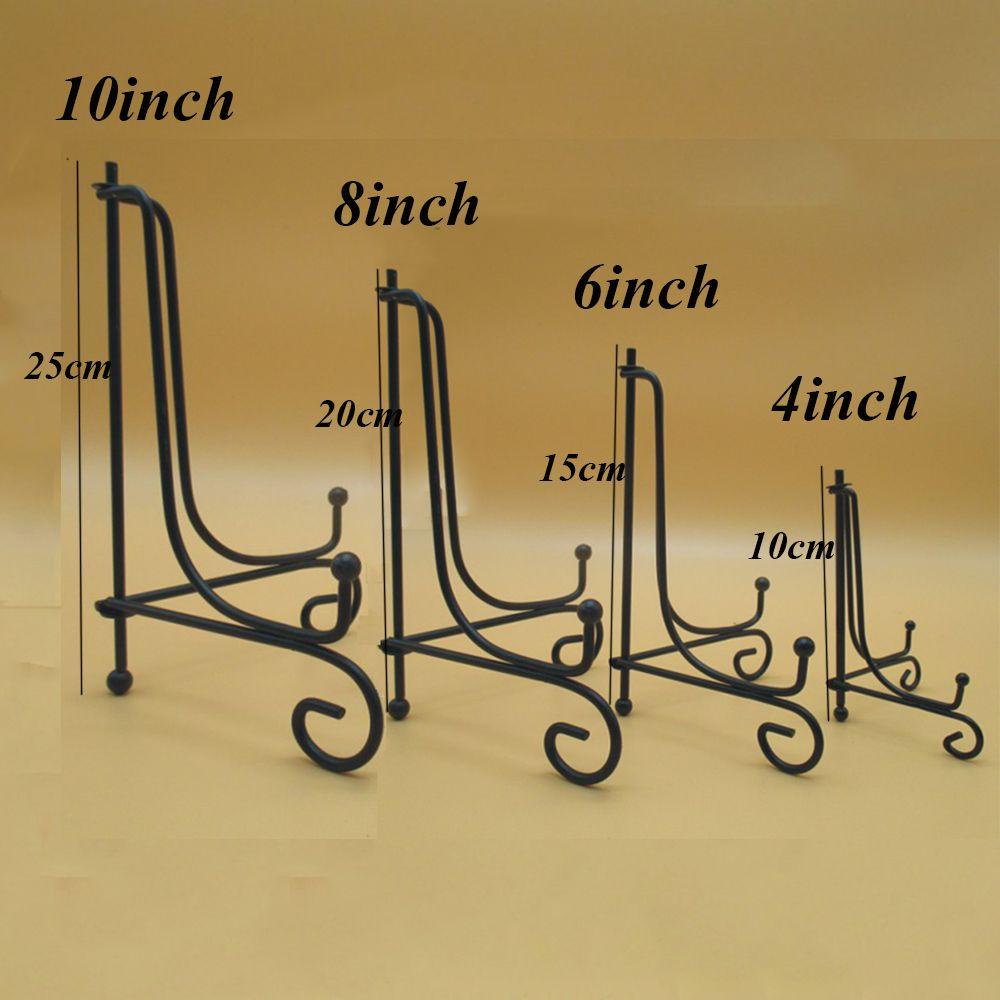 Giá đỡ đĩa/sách/ảnh tự nhiên, thủ công, bệt sắt đen