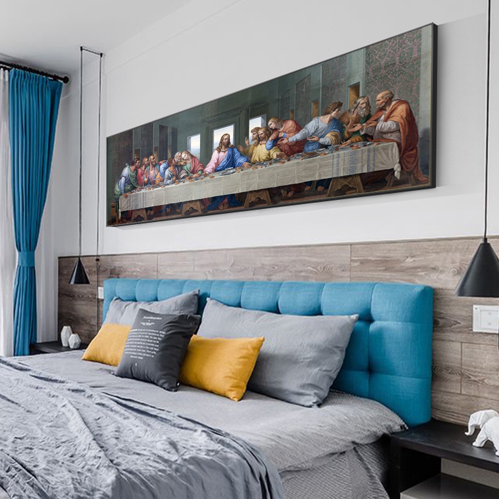 Bữa Tối Cuối Cùng Canvas Tranh Nghệ Thuật Sinh Sản Cổ Điển Nghệ Thuật Treo Tường In Hình Của Da Vinci Christian Trang Trí Treo Tường Poster Nghệ Thuật Hình Ảnh