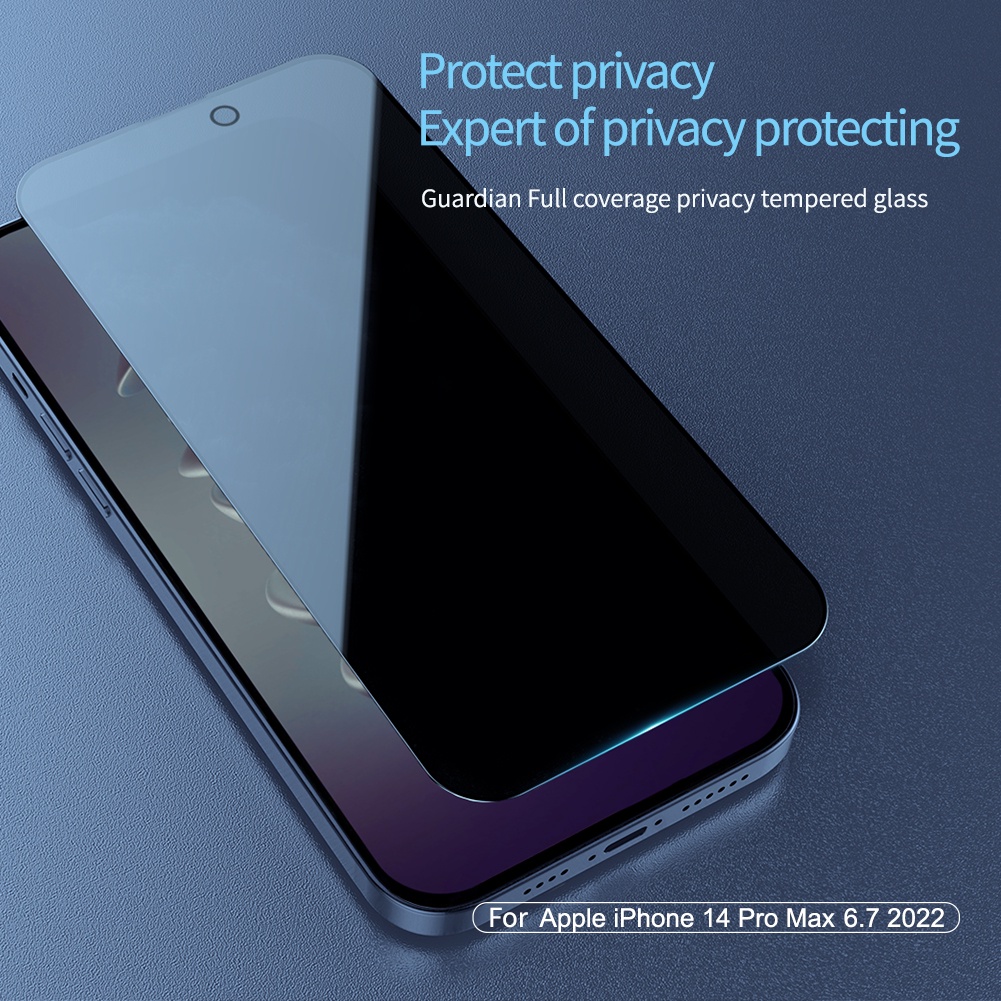 Ảnh Kính cường lực toàn màn hình NILLKIN cho iPhone 16e 15 Pro Max 14 Pro Max 13 12 Pro Max Bảo vệ quyền riêng tư Chống chói 9H Bảo vệ màn hình chống cháy nổ 2