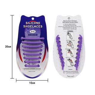 Set 16 Dây Giày Silicone Co Giãn Không Cần Buộc Tiện Lợi