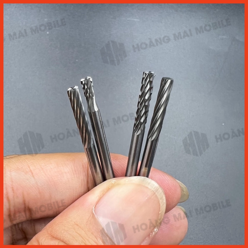 Mũi mài ic màn, viền camera điện thoại dùng với máy mài cầm tay trục 3.0mm