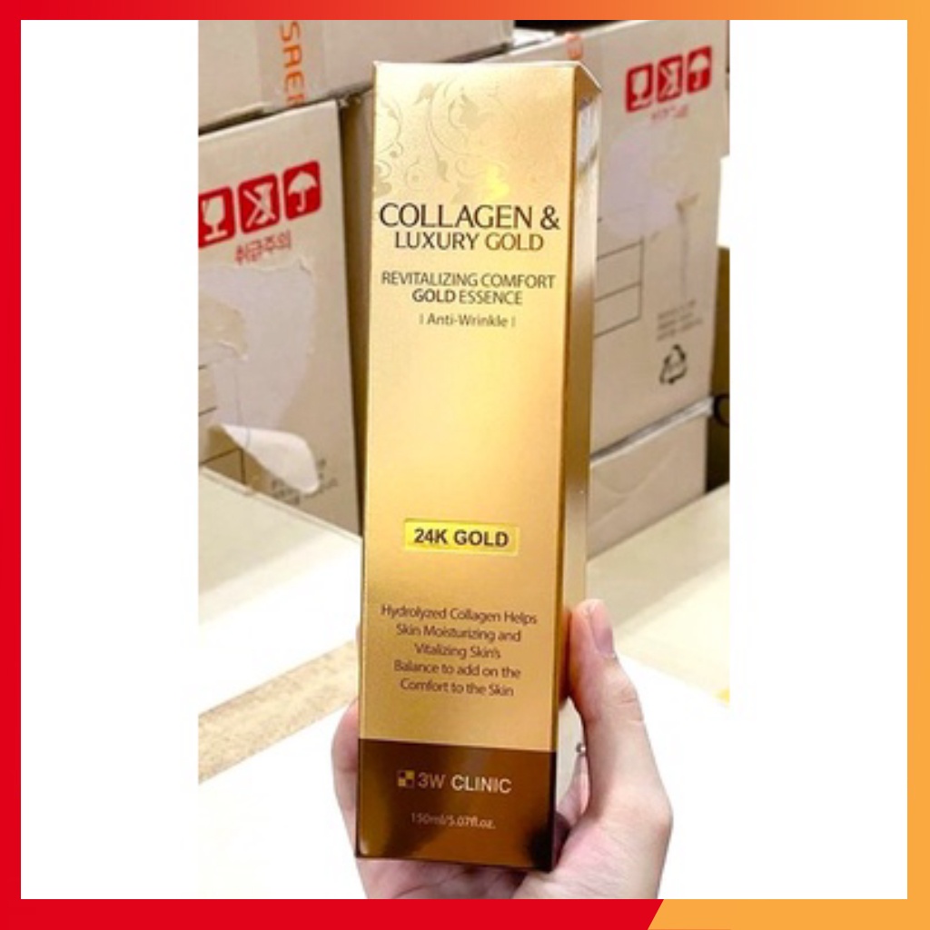(Chính Hãng) Serum Collagen & Luxury 24k Gold Cao Cấp 3W CLINIC - 1 Chai