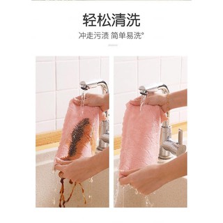 [COMBO 10] Khăn lau đa năng bếp, bát đĩa, cốc chén thấm nước chống dính dầu mỡ hai mặt giá rẻ Kích thước 25 x 12cm