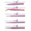 KIN 6 Chiếc Thép Không Gỉ Chống Tĩnh Điện Thẳng Cong Đầu Nhíp Nippers Bộ Điện Tử Silicon Nhựa Trang Sức Mak