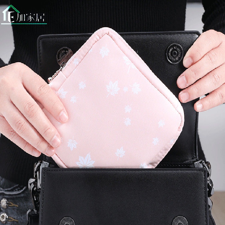 Túi Đựng Băng Vệ Sinh/Băng Vệ Sinh Họa Tiết Hoạt Hình Sức Chứa Lớn Tiện Dụng Cho Đi Du Lịch