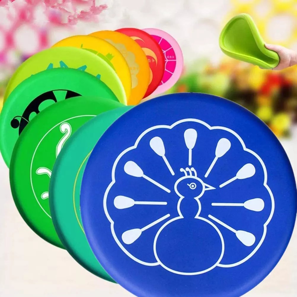 Đĩa Bay Vinv 20Cm Cho Trẻ Em, Đĩa Ném Hoạt Hình PU Cho Trẻ Em Đồ Chơi Trò Chơi Ngoài Trời - Blue snail