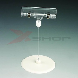 Chân đế nhựa, Kẹp để bàn, chân đế kẹp hình in, wobbler để bàn - MÀU TRONG SUỐT - ĐỦ KÍCH THƯỚC