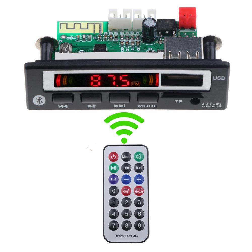 Mô đun giải mã âm thanh Bluetooth không dây WMA WAV 5V 12V cho xe hơi