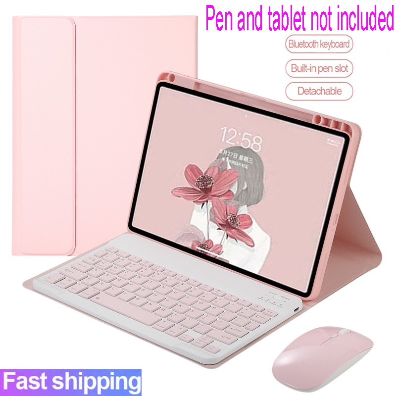 Ốp Lưng Có Bàn Phím Cho Xiaomi Mipad 7 Mipad 6 Mipad 8 Pro 6 Pro 11 inch Từ Tính Có Thể Tháo Rời Bàn Phím Bluetooth Không Dây Vỏ Chuột