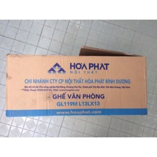 [Bán Chạy] Ghế văn phòng lưng trung sử dụng lưới chịu lực chính hãng Hòa Phát  GL119M