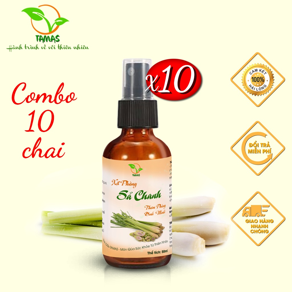 Ảnh Combo 10 Chai Xịt Thơm Phòng Đuổi Muỗi 50ml 2