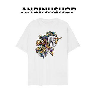 Áo phông unisex ,Áo thun Cotton65, 🍀 [FREESHIP]🍀, Áo phông nam , áo thun unisex - Áo phông Ngựa 1 Sừng