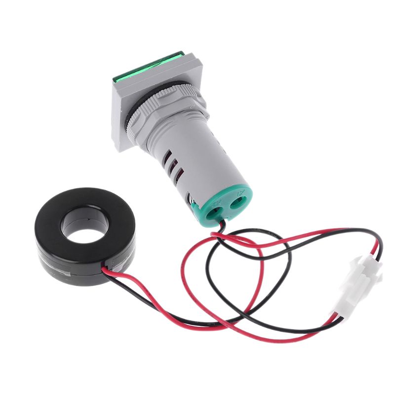 OXXGGKAO Vuông Hiển Thị Đôi Vôn Kế Ampe Kế LED Đồng Hồ Đo Điện Áp Kỹ Thuật Số AC60-500 V