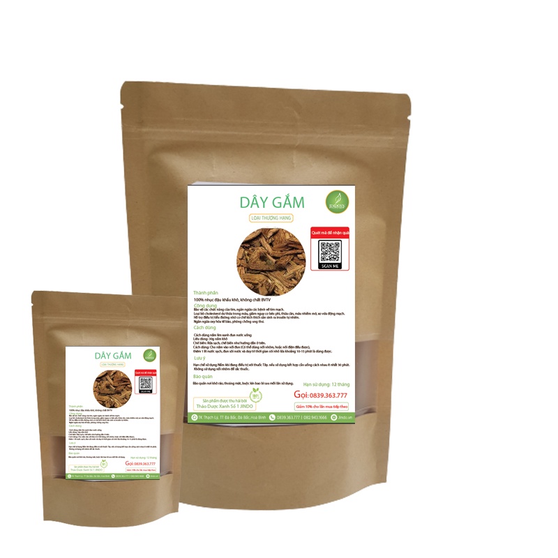 Dây gắm khô thượng hạng JINDO 1kg