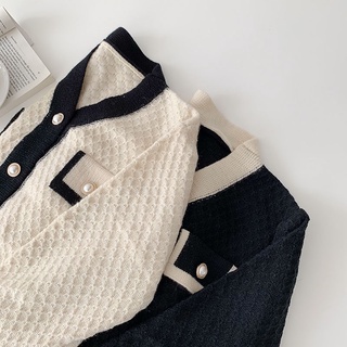 Áo Khoác Cardigan Dệt Kim Tay Dài Dáng Rộng Thời Trang Hàn Quốc Cho Nữ
