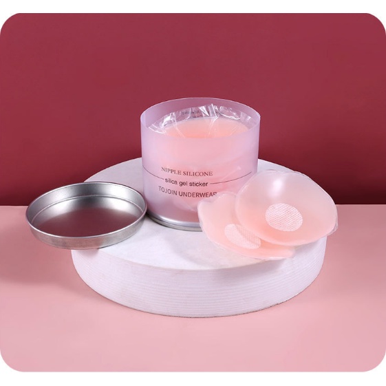 Combo 10 Miếng dán ngực silicon không viền ôm ngực, dán ti che nhũ hoa siêu dính sử dụng nhiều lần