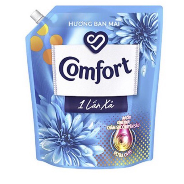 Nước xả vải Comfort một lần xả hương ban mai túi lớn 3.1l tặng