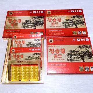 [ HÀNG MỚI VỀ ] Tinh dầu thông đỏ Cheong Song Won Gold Samsung Bio Pharm (hộp 180 viên)