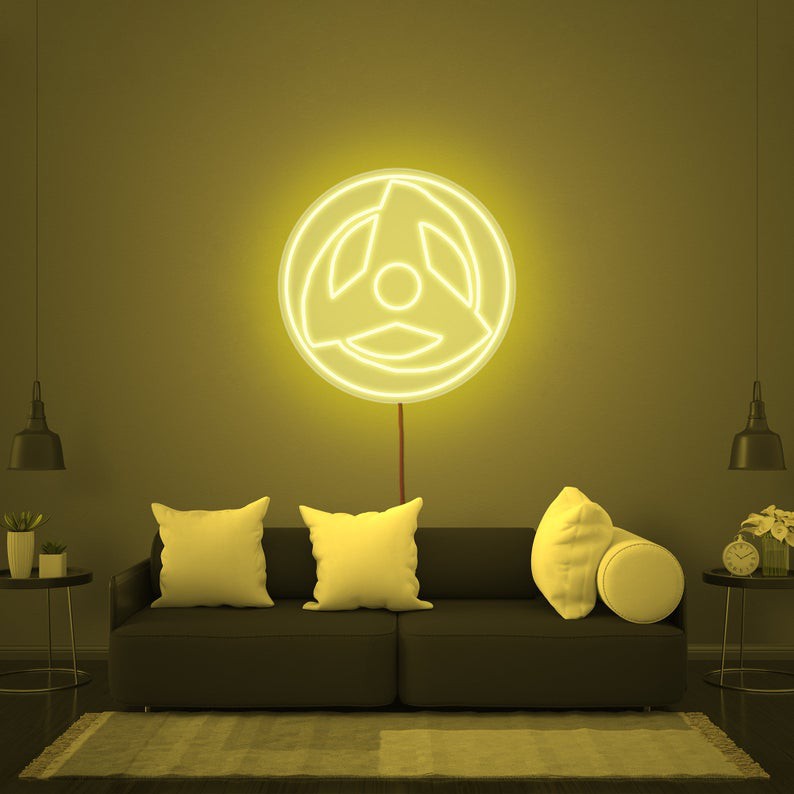 Đèn Led neon saringan - Đèn Led Neon Trang Trí Phòng Naruto [Kích thước 32,5 x 32,5 cm]
