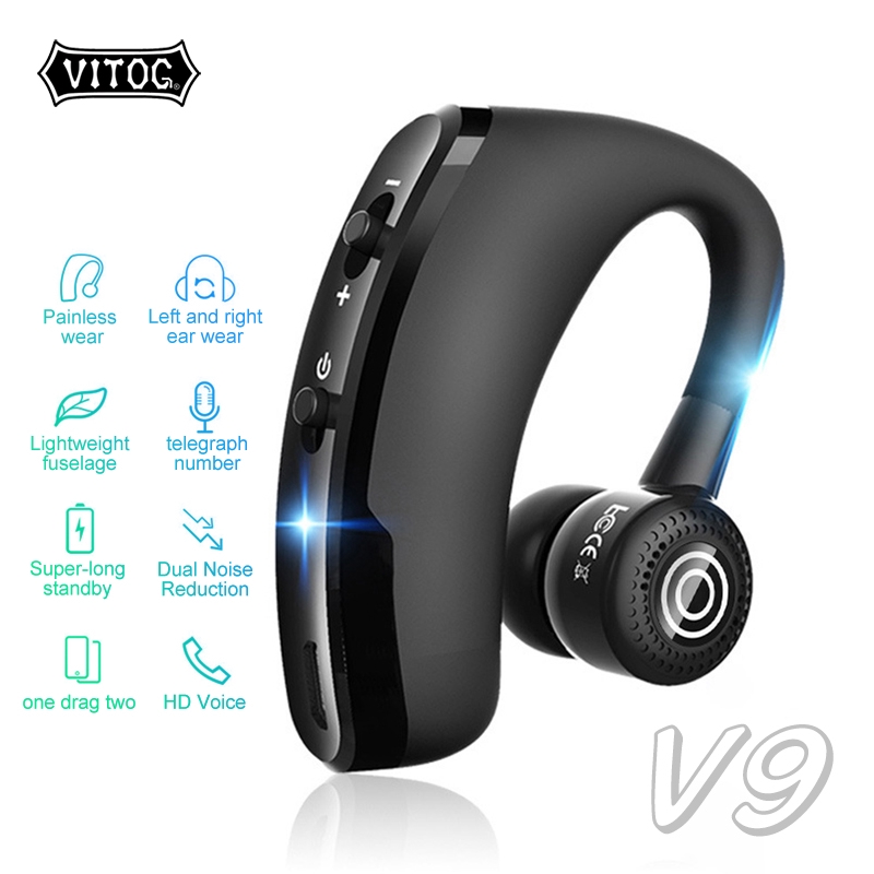 Ảnh Tai nghe Bluetooth kết nối không dây Vitog đeo một bên tai kiểu dáng công sở 1