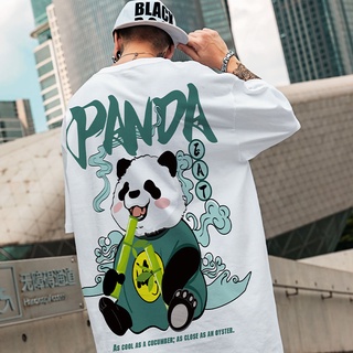 Áo phông nam from rộng in hình gấu trúc PANDA