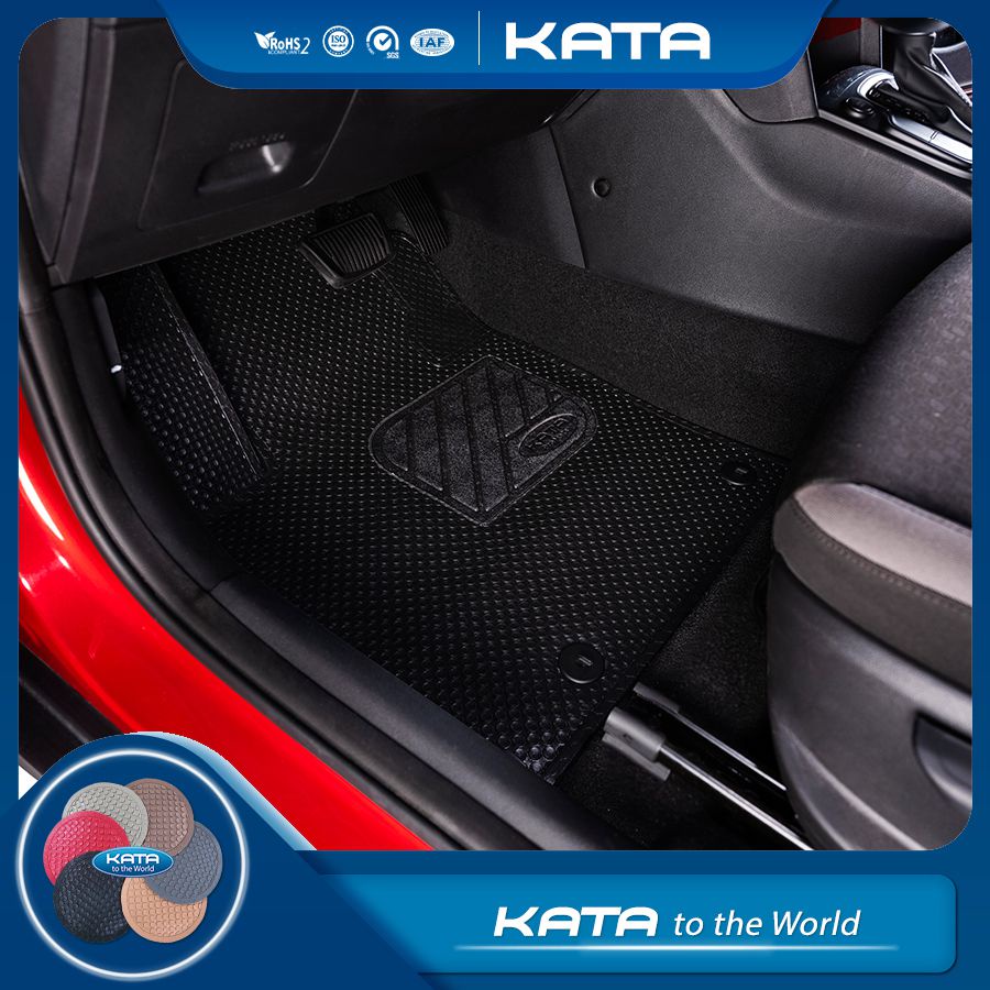 Thảm lót sàn ô tô KATA cho xe Hyundai Kona (2018-2025) - Phiên Bản PRO- Không ẩm mốc, Không thấm nước, Không mùi