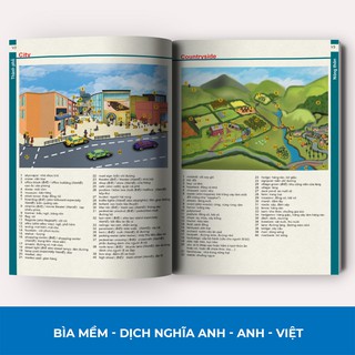 Sách - Từ Điển Anh Anh Việt Phiên Bản Bìa Mềm Màu Xanh Giải Thích Chi Tiết