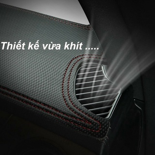 Thảm taplo xe MG5 chất liệu da carbon màu đen cao cấp chống nắng nóng hiệu quả