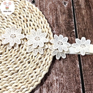 Băng Đô – Turban ren trắng hàn quốc cho bé/ Thun co giãn thoải mái