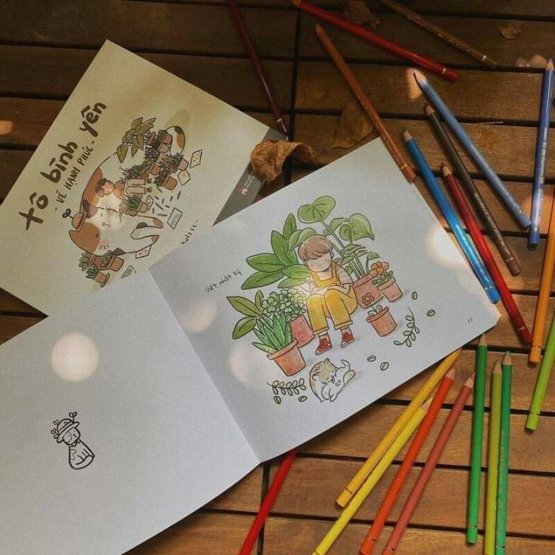 Ảnh Sách tô màu Tô bình yên vẽ hạnh phúc Kulzsc 4
