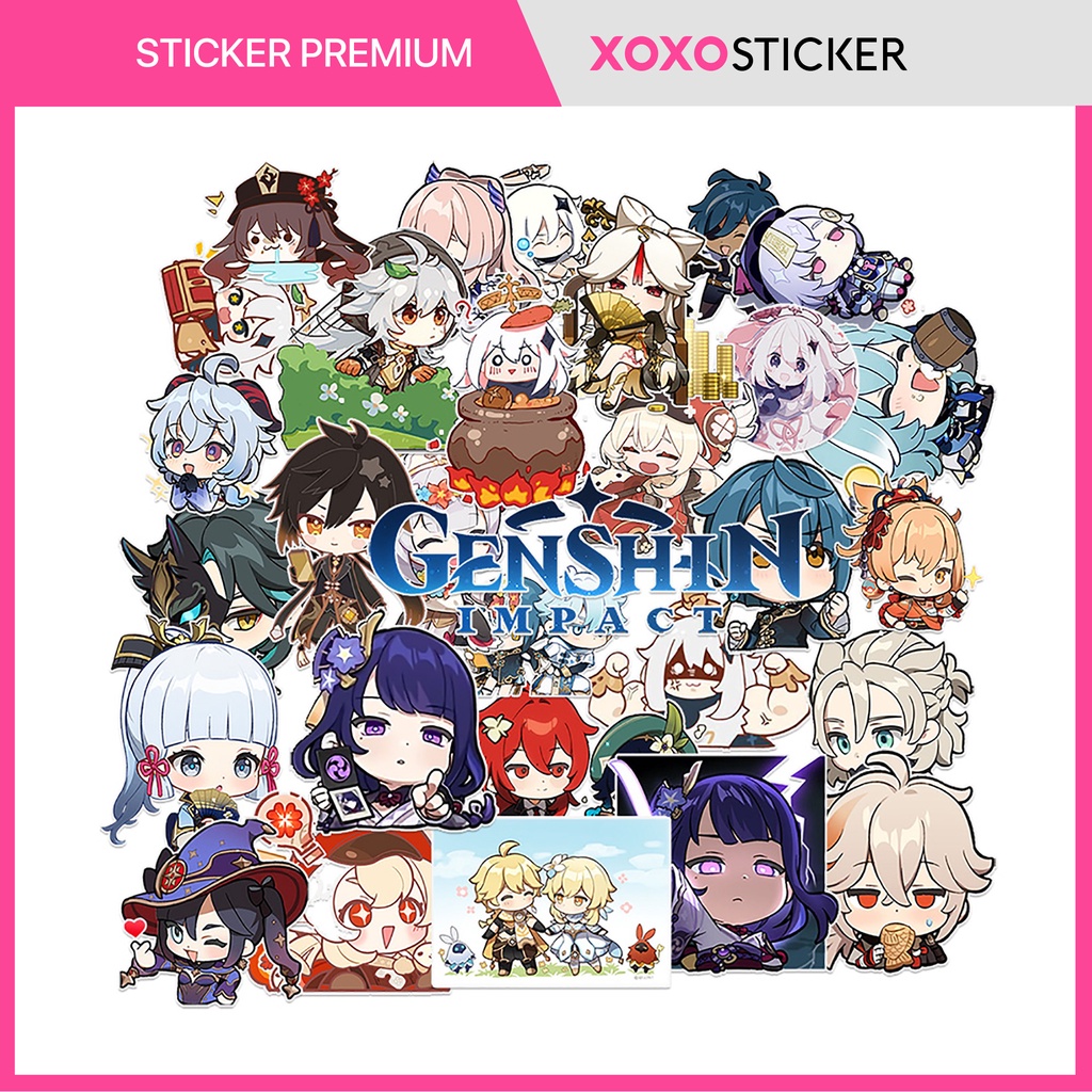 Sticker Genshin Impact Chống Nước - Sticker Dán Laptop, Điện Thoại, Đàn ...