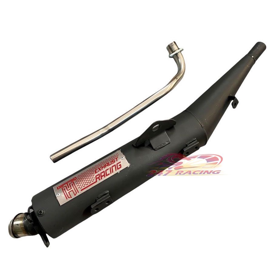 Pô xe máy TH Racing Đít INox tặng kèm Tiêu gắn SIRIUS móc Nỉ hơi Ấm bảo hành 6 tháng