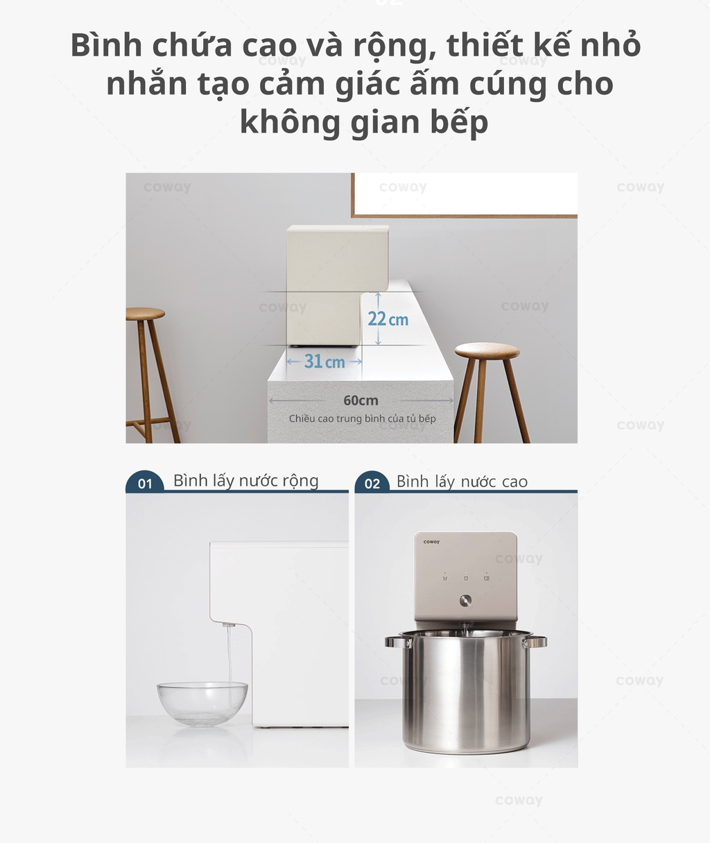 Mô tả Máy lọc nước Coway Cinnamon P-6320R - 4