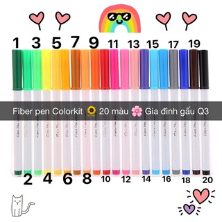 Lẻ 1 cây chọn màu - Bút Fiber pen Colorkit Mua 3 Tặng 1 Ngẫu nhiên🌻trang trí, planner, bullet journal viết nét thanh đậm