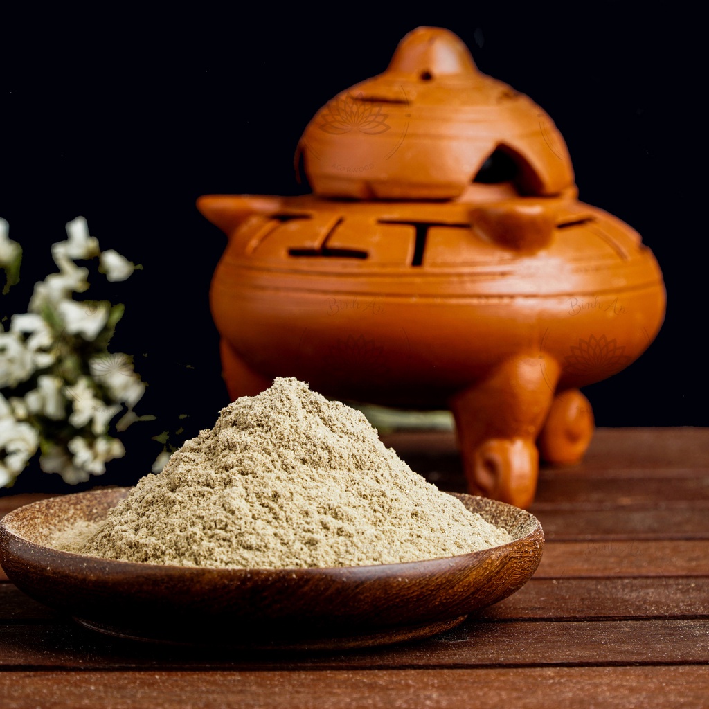 [DÙNG ĐỂ XÔNG ĐỐT]BỘT TRẦM HƯƠNG PHONG THỦY - HOÀN TOÀN TỰ NHIÊN - THƠM LÂU - 100GR 200GR